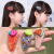 Korean New Children's Hair Accessories Girls' Colorful Quicksand Transparent and Fresh Fruit Barrettes Baby BB Clip