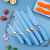 New Color Small Straw Kitchen Knife Set Cartoon Seat Chef Meat Cutting Knife Stainless Steel Knife Gift Set