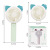 Cartoon Handheld Fan Lithium Battery USB Charging Handheld with Light Lighting Multi-Purpose Fan