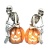 Factory new design best price Led left and right pumpkin sku