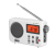 New Portable Retro Radio HD LCD Screen English Listening Inner Magnet Heavy Bass Short Wave Hot Radio