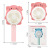 Cartoon Handheld Fan Lithium Battery USB Charging Handheld with Light Lighting Multi-Purpose Fan