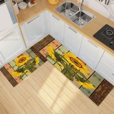2021 New Printed Carpet Oil-Absorbing Kitchen Floor Mat Water-Absorbing Non-Slip Mat Entrance Foot Mat Door Mat Wholesale