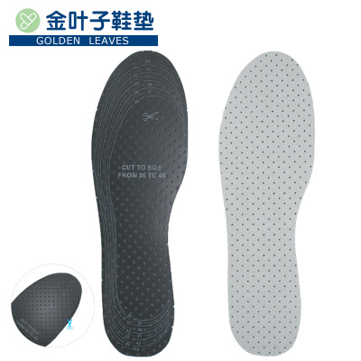 Factory Direct Sales Four Seasons Latex Insole Foreign Trade Insole Black Breathable Free Cutting Sweat-Absorbing Cotton Men's and Women's Insoles