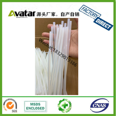 Milky White diameter 11mm and 7mm viscosity high EVA hot melt glue sticks