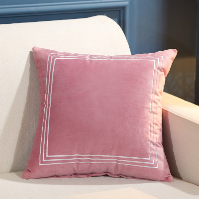 Southeast Asia Cross-Border Embroidered Cushion Living Room Sofa Cushion Including Core Car Bed Head Lumber Support Pillow Bay Window Square Pillow
