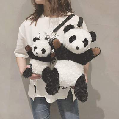 Cute Doll Plush Bag Female Korean Style Panda Doll Backpack Cartoon Ins Large Capacity Shoulder Messenger Bag