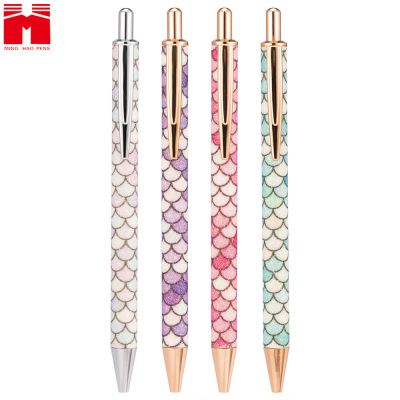 In Stock Wholesale Retractable Ballpoint Pen Creative Scale Gift Pen Custom Logo Metal Advertising Ballpoint Pen