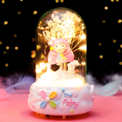 INS Style the Crunchy Rice Candy Star Light Girl Heart Resin Decorations Small Night Lamp