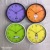 8-Inch 10-Inch 12-Inch Retro Chef Wall Clock Children's Cartoon Living Room Decoration Knife Fork Wine Glass Quartz Wall Clock