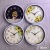 12-Inch 30cm Wall Clock Smiley Face Knife Fork Flower Surface Mixed with Multiple Faces Living Room and Kitchen Quartz Clock