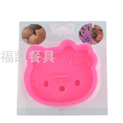 Kitty Cat Pressing Die Plastic Hello Kitty Cute Handmade Pastry Tools Kitchen Accessories