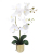 High Quality Real Touch PU Orchid Phalaenopsis Leaf Artificial Flower Potted Plants Wedding Party Micro Landscape Home D