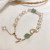 Korean Style New Freshwater Pearl Bracelet Internet Celebrity High-Grade Pull Bracelet Wholesale Baroque Agate Stone Bracelet for Women