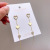 925 Silver Needle Elegant Heart Earrings Zircon Earrings Long Red Eardrops Women Korean Style Douyin Online Influencer Earrings Women