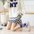 Klein Blue Socks Women's Mid Tube Stockings Ins Trendy Autumn and Winter New Korean Letter Socks Royal Blue Long Socks