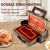 DSP/DSP Four-in-One Household Multi-Functional Sandwich Machine Waffle Machine Non-Stick Baking Tray 1200W High Power