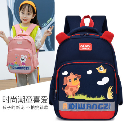 One Piece Dropshipping Grade 1-6 Primary School Schoolbag Burden-Free Spine-Protective Backpack Children's Schoolbag Cartoon Printed Backpack