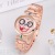 New Women's Clown Smiley Face Steel Watch Spot Drill Scale Gem Case Foreign Trade Fashion Personalized Women's Watch
