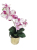High Quality Real Touch PU Orchid Phalaenopsis Leaf Artificial Flower Potted Plants Wedding Party Micro Landscape Home D