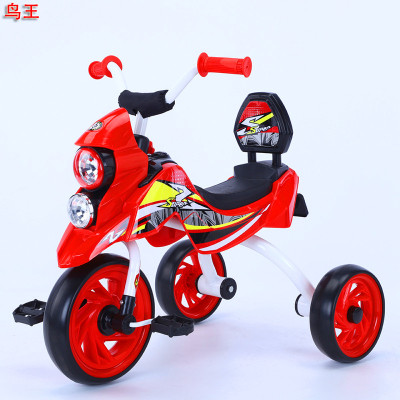 Tricycle 2-6 Years Old Baby Riding Anti-Flip Stroller Bicycle Light Music Storage Box Children's Bicycle