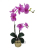 High Quality Real Touch PU Orchid Phalaenopsis Leaf Artificial Flower Potted Plants Wedding Party Micro Landscape Home D