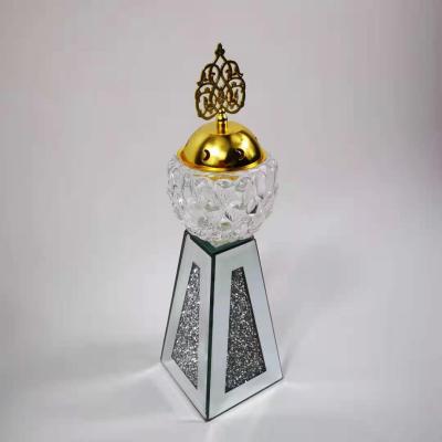 Home Furnishings Home Crystal Incense Burner Home Ornament Furnishing Crafts with Diamond Incense Burner