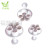 3PCS Flower Shape Modelling Cutters Sugar Cream Craft Biscuit 3D Plunger Cutters Plastic Mold Cake Decor Tools