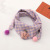 Children's Triangle Towel Double Layer Cotton and Linen Korean Style Cartoon Baby Bib Baby Scarf Fashionable Warm Plaid Scarf