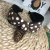 Korean Korean Style French Retro Dot Satin Extra Wide Hair Band Fabric Cross-Knotted Wide Brim Hair Band