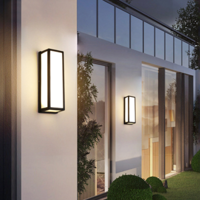LED Exterior Wall Lamp Waterproof Outdoor Simplicity Garden Lamp Modern Garden Dew Lamp Villa Yard Lighting