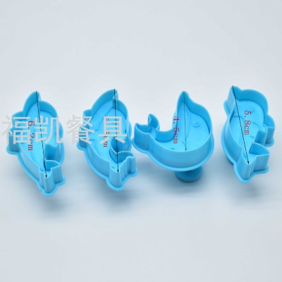 Dolphin Shape Cake Tools And Accessories Antony Cutters Plungers Silicone Mould Kitchen DIY Tools Kits