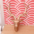 High quality new resin deer head wall decoration pure color 