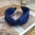 Korean New Retro Denim Headdress Korean Style Simple Cloth Cross Temperament Wide Brim Hair Pressing Hair-Hoop Headband Women