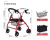 Elderly Shopping Cart Elderly Trolley Portable Folding Shopping Cart Crutches Rollator for Foreign Trade