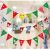 2022 Christmas Decoration Paper Hanging Flag Triangle Hanging Flags Letter Elk Colorful Flags Christmas Scene Layout Pendant