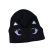 Korean Style Cute Cat Knitted Woolen Cap Women's Autumn and Winter New Outdoor All-Matching Warm Ear Protection Sleeve Cap