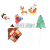 Christmas Decorative Flag Birthday Party Cake Flag Decorative Supplies Embellished Paper Insert