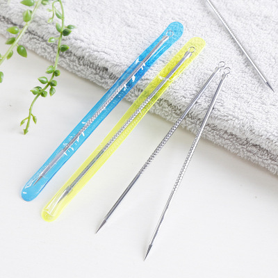 Double-Headed Stainless Steel Acne Needle Acne Needle Pick Pimple Remover Stick Blackhead Remover Small Beauty Needle 3G
