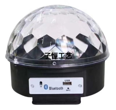Bluetooth Audio Crystal Magic Ball Colorful Rotating Stage Lights Decorative Light