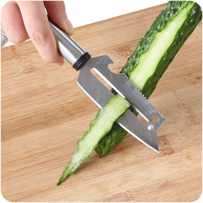 Kitchen Stainless Steel Peeler Multifunctional Fruit Knife Peeler Apple Grater Fruit Knife Stall Supply
