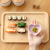 Household Kitchen Wheat Straw Seasoning Dish Creative Plastic round Pickles Saucer Tableware Sauce Dipping Snack Dish