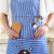 Household Halter Cooking Striped Apron Cartoon Printed Bear Apron Kitchen Apron Coverall Sleeveless Apron