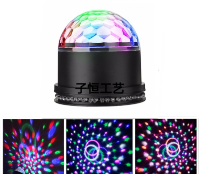 Seven-Color Stage Lamp Crystal Magic Ball Led Self-Walking Colored Lights