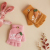 Qimengbei Winter Homework Warm Boutique Cartoon Cute Imitation Mink Carrot Cartoon Flip Children's Gloves