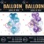 Cross-Border Hot Selling Factory Direct Sales 9PCs Mermaid Metallic Confetti latex Balloons Set