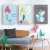 Mermaid Funny Animal Pattern Children's Room Decoration Hanging Painting European Simple Living Room Background Wall Mural Hanging Painting
