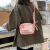 Japanese Style Soft Girl Checked Canvas Bag Women's Artistic Student Cross-Body Bag New Fresh Single Shoulder Cartoon Canvas Bag