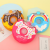 Cartoon Donut Cup Drop-Resistant Silicone Cup with Straw