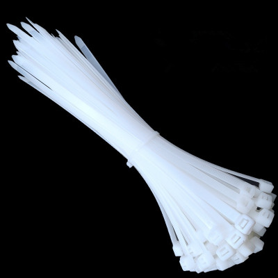 Heavy-Duty High-Quality Nylon White Zipper Cable Ties 4.8 * 350mm Export 14 Inches (about cm)